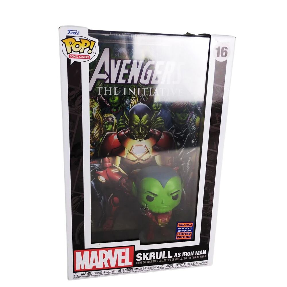 Funko Pop Comic Covers Marvel Skrull as Iron Man, 2023 Limited Edition Avengers